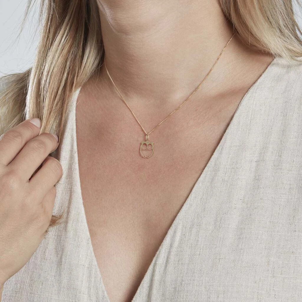 Pendentif Ilies Hibou Or Jaune 6 Pendentif Ilies Hibou Or Jaune – Image 4