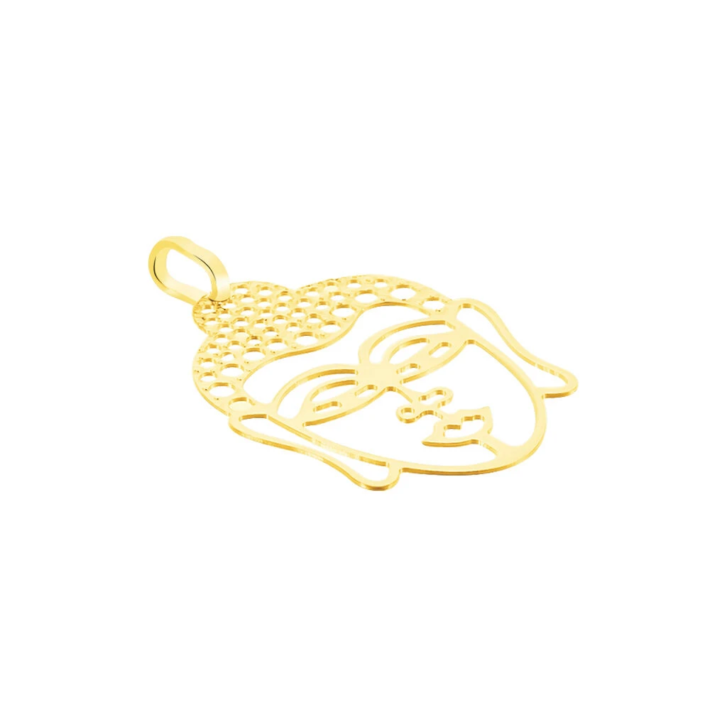 Pendentif Fazzia Bouddha Or Jaune 4 Pendentif Fazzia Bouddha Or Jaune – Image 2