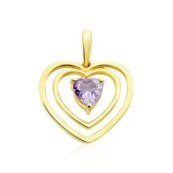Pendentif Or Jaune Laurens Amethyste