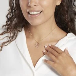 Pendentif Lovely Or Jaune Oxyde De Zirconium -Fanny Boutique B3PFJZW122 model0