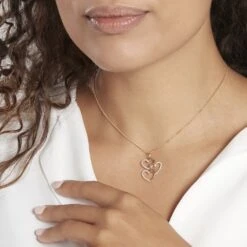 Pendentif Lovely Or Jaune Oxyde De Zirconium -Fanny Boutique B3PFJZW122 model1