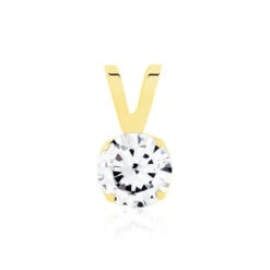 Pendentif Mabila Or Jaune Oxyde De Zirconium