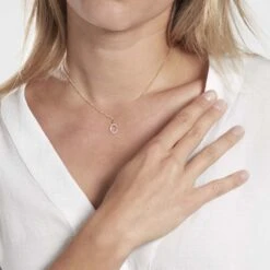 Pendentif Klementine Or Jaune Oxyde De Zirconium -Fanny Boutique B3PFJZW155 model1