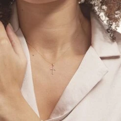 Pendentif Or Jaune Lucinien Oxyde De Zirconium -Fanny Boutique B3PFJZW210 model1