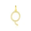 Pendentif Lettre Q Or Jaune Oxyde