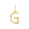 Pendentif Lettre G Or Jaune Oxyde