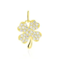 Pendentif Brewal Or Jaune Oxydes De Zirconium