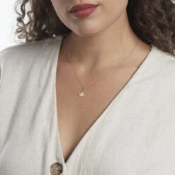 Pendentif Cagiris Or Jaune Oxydes De Zirconium -Fanny Boutique B3PFJZW237 model0