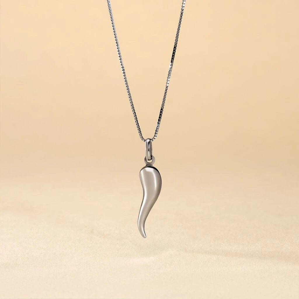 Pendentif Felicette Corne Abondance Or Blanc 5 Pendentif Felicette Corne Abondance Or Blanc – Image 3