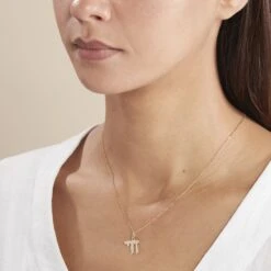 Pendentif Hai Or Jaune -Fanny Boutique B3PMJW0242 model2