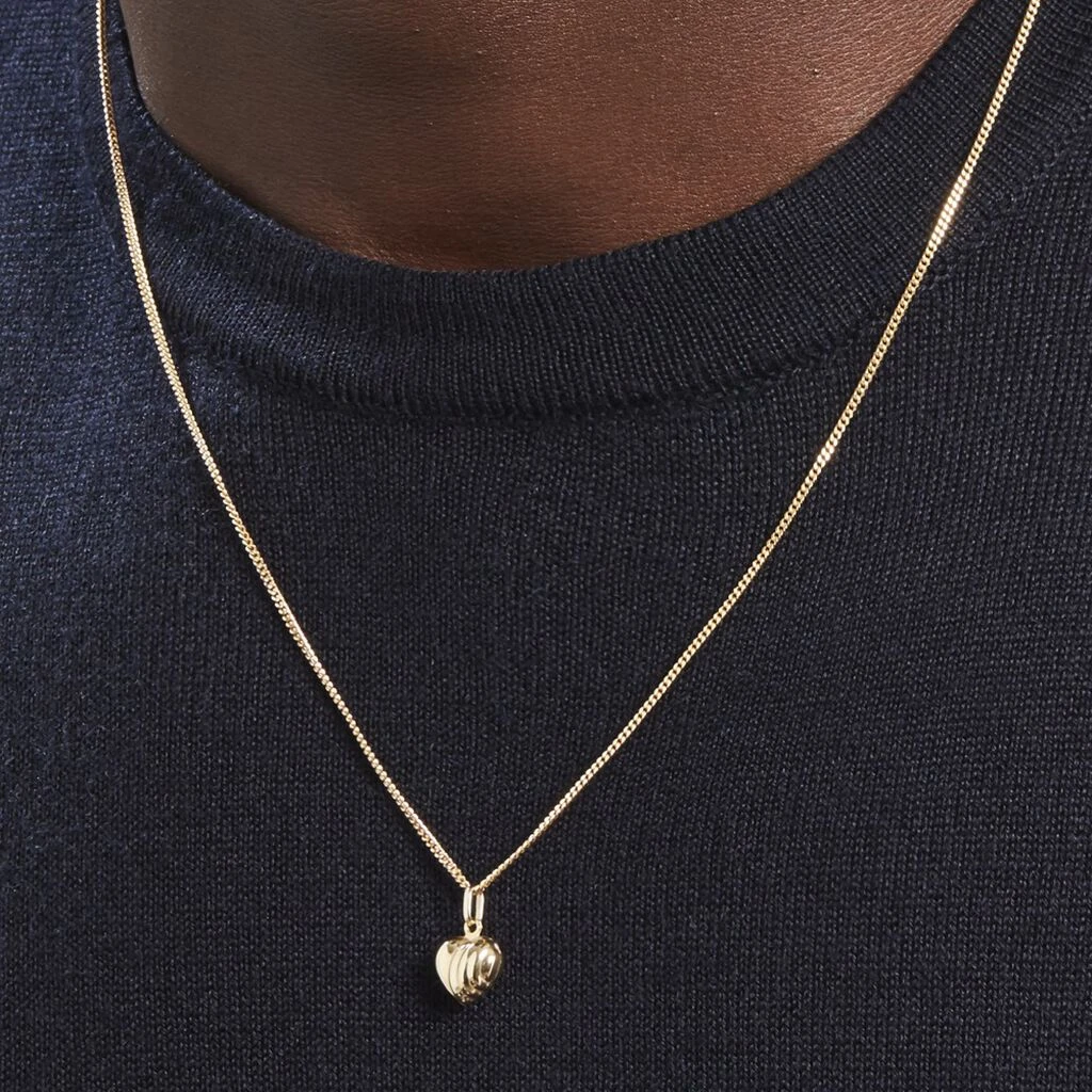 Pendentif Eudocie Coeur Stri Or Jaune 6 Pendentif Eudocie Coeur Stri Or Jaune – Image 4