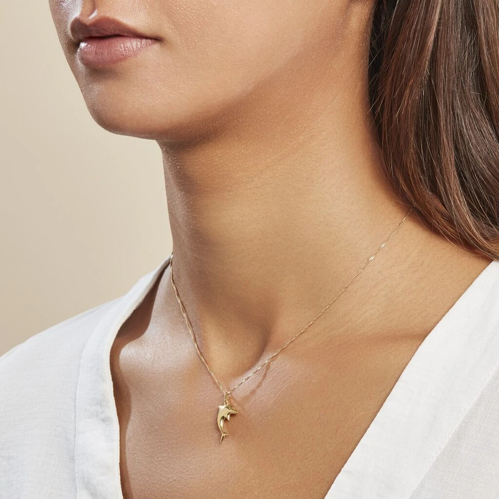 Pendentif Haizia Dauphin Or Jaune 5 Pendentif Haizia Dauphin Or Jaune – Image 3