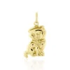 Pendentif Egee Chat Or Jaune