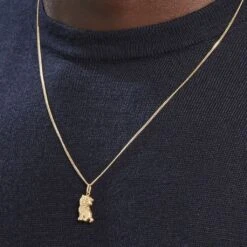 Pendentif Egee Chat Or Jaune -Fanny Boutique B3PMJW0926 model1