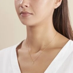 Pendentif Ionia Lettre Or Jaune 8 Pendentif Ionia Lettre Or Jaune -Fanny Boutique B3PMJW0984 model2