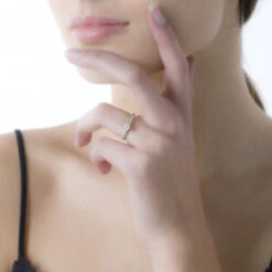 Bague Solitaire Josua Or Blanc Diamant -Fanny Boutique B7DFBDW0HR model0