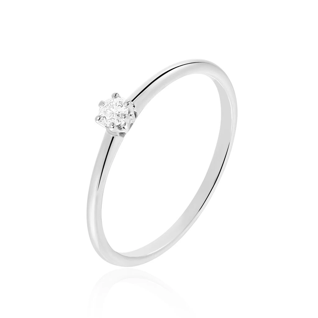 Bague Solitaire Samantha Or Blanc Diamant 3 Bague Solitaire Samantha Or Blanc Diamant