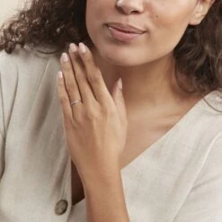 Bague Solitaire Samantha Or Blanc Diamant 10 Bague Solitaire Samantha Or Blanc Diamant -Fanny Boutique B7DFBDW2EJ model0