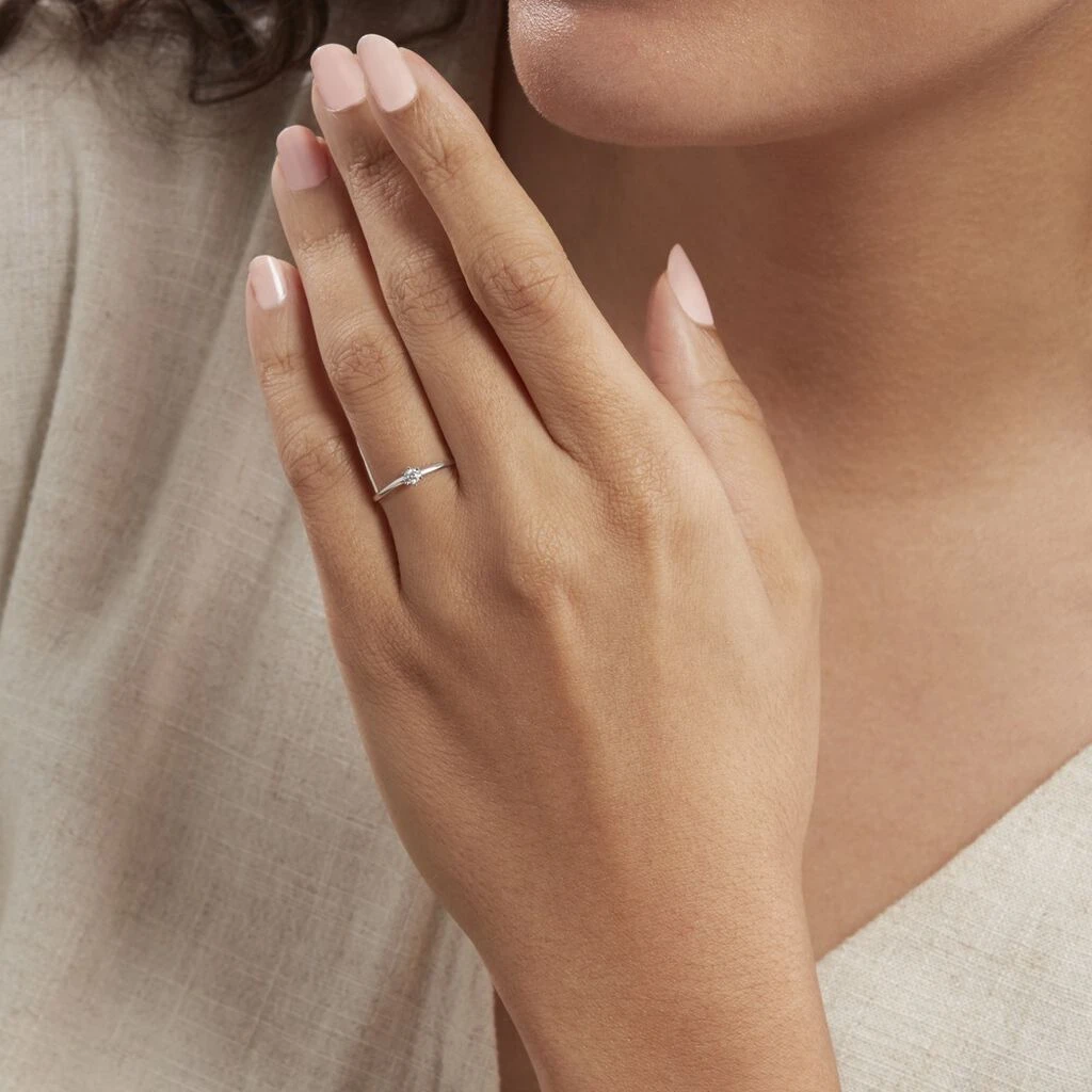 Bague Solitaire Samantha Or Blanc Diamant 7 Bague Solitaire Samantha Or Blanc Diamant – Image 5