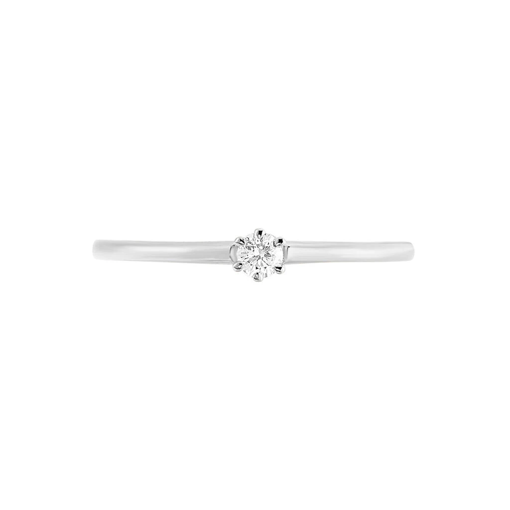 Bague Solitaire Samantha Or Blanc Diamant 4 Bague Solitaire Samantha Or Blanc Diamant – Image 2