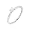 Bague Solitaire Laetitia Or Blanc Diamant
