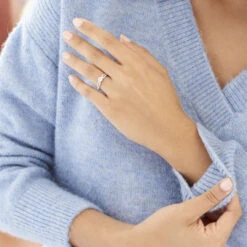 Bague Solitaire Katalina Or Blanc Diamant -Fanny Boutique B7DFBDW3NO model0