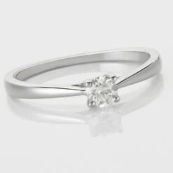 Bague Solitaire Or Blanc Victoria Diamant -Fanny Boutique B7DFBDW3ZM view4