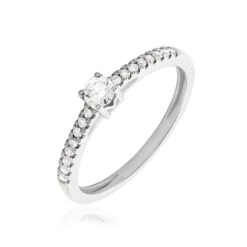 Bague Eliisa Or Blanc Diamant