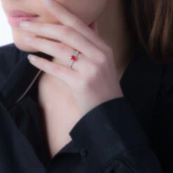 Bague Crista Or Blanc Quartz Et Diamant 7 Bague Crista Or Blanc Quartz Et Diamant -Fanny Boutique B7DFBQM218 model0