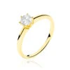 Bague Solitaire Ruken Or Jaune Diamant