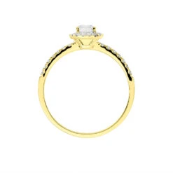 Bague Solitaire Lena Or Jaune Diamant -Fanny Boutique B7DFJDW1BQ view2