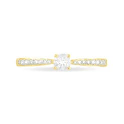 Bague Solitaire Laetitia Or Jaune Diamant -Fanny Boutique B7DFJDW1DW view1
