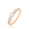 Bague Solitaire Katalina Or Rose Diamant