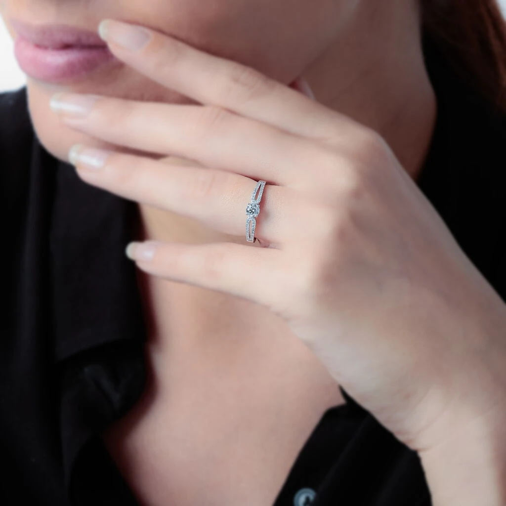 Bague Solitaire Katalina Or Rose Diamant 6 Bague Solitaire Katalina Or Rose Diamant – Image 4