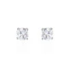 Boucles D'oreilles Puces 4 Griffes Or Blanc Diamant Synthetique -Fanny Boutique B7OFBJW009 master