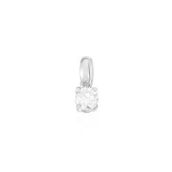 Pendentif Victoria Or Blanc Diamant