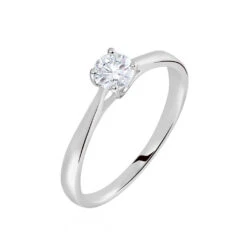Bague Solitaire Victoria Platine Blanc Diamant