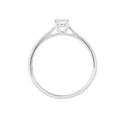 Bague Solitaire Victoria Platine Blanc Diamant -Fanny Boutique BPDFBDW3VX view2