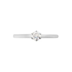 Bague Solitaire Natalia Pl Platine Blanc Diamant -Fanny Boutique BPDFBDW3W1 view1