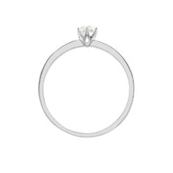 Bague Solitaire Natalia Pl Platine Blanc Diamant -Fanny Boutique BPDFBDW3W1 view2