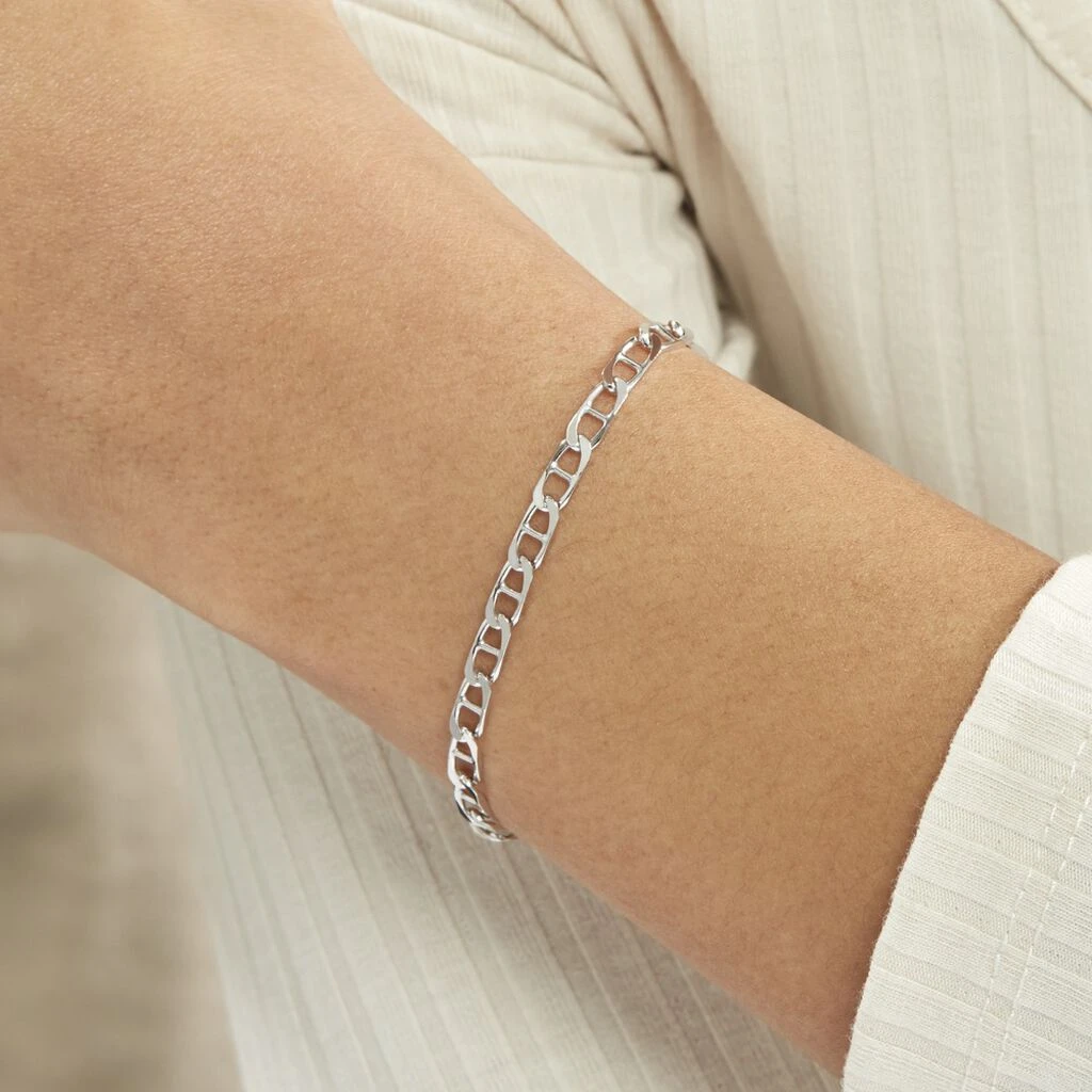 Bracelet Piato Argent Blanc 5 Bracelet Piato Argent Blanc – Image 3