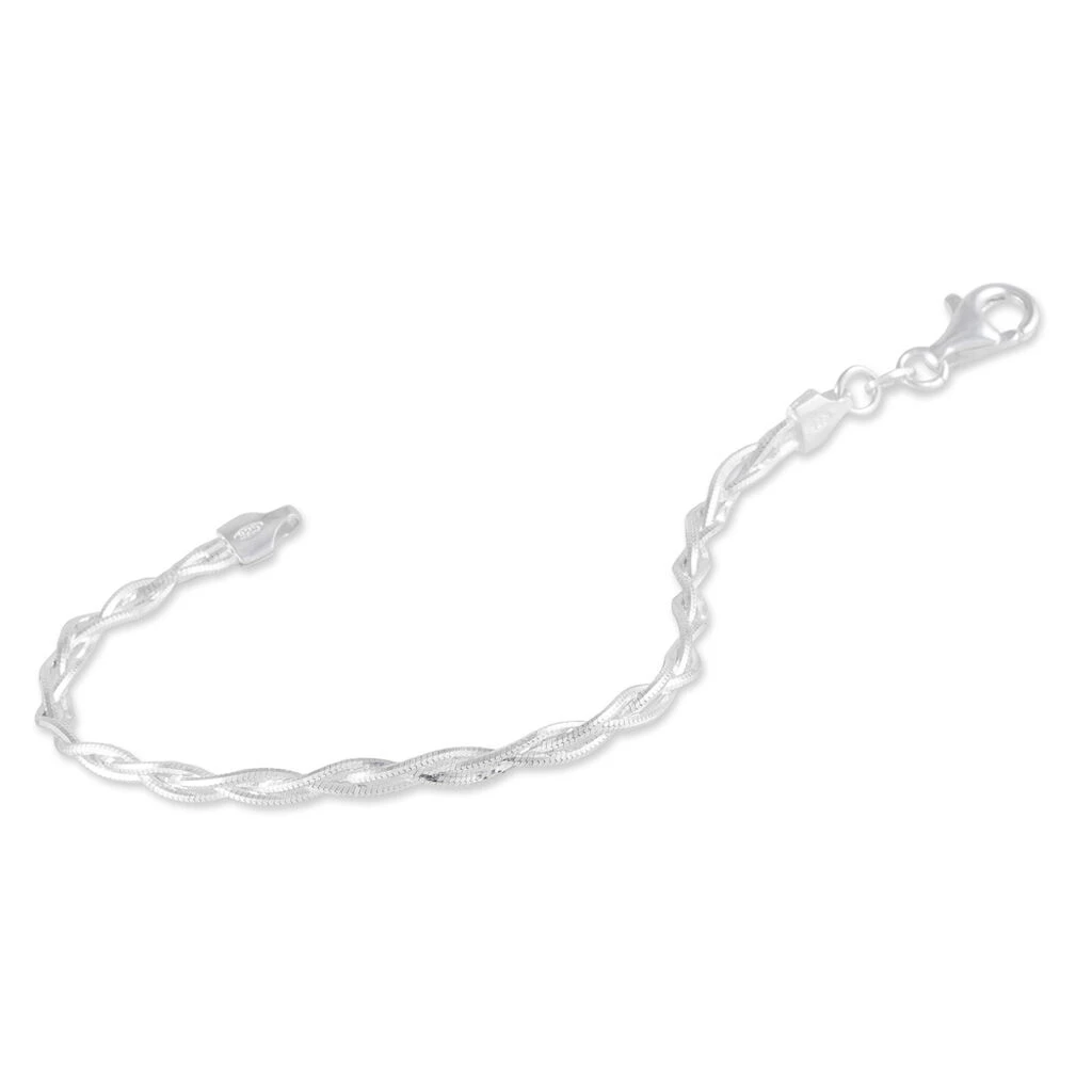 Bracelet Eira Argent Blanc 4 Bracelet Eira Argent Blanc – Image 2