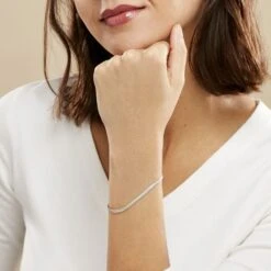 Bracelet Zoubeida Argent Blanc -Fanny Boutique FABFBW00GQ model0