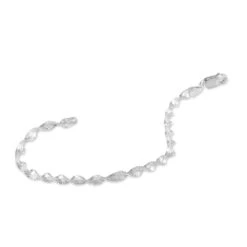 Bracelet Ciana Torsade Diamante Argent Blanc -Fanny Boutique FABFBW00H1 view1