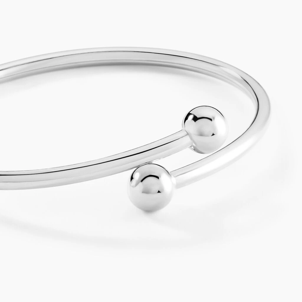 Bracelet Jonc Noûr Argent Blanc 4 Bracelet Jonc Noûr Argent Blanc – Image 2