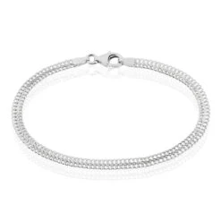 Bracelet Anne-sylvieae Argent Blanc