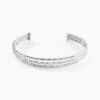 Bracelet Jonc Rachelle Argent Blanc