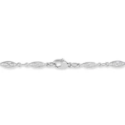 Bracelet Mahee Maille Filigrane Argent Blanc -Fanny Boutique FABFBW0341 view2