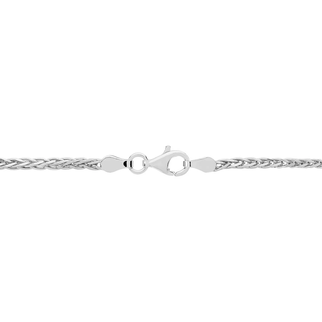 Bracelet Sherihane Maille Palmier Argent Blanc 5 Bracelet Sherihane Maille Palmier Argent Blanc – Image 3