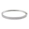 Bracelet Jonc Clélya Argent Blanc Oxyde De Zirconium
